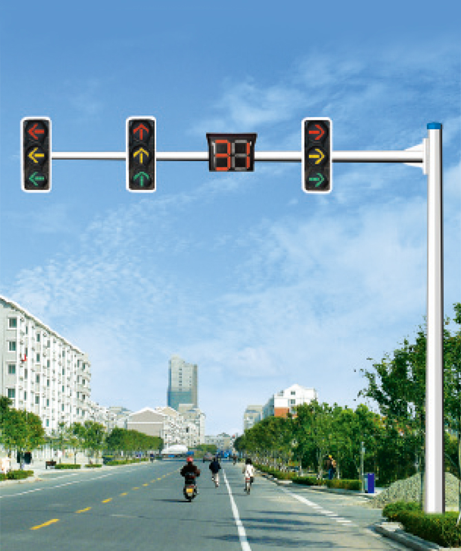 Восьмиугольный консольный полюс сигнального полюса Полюс сигнала